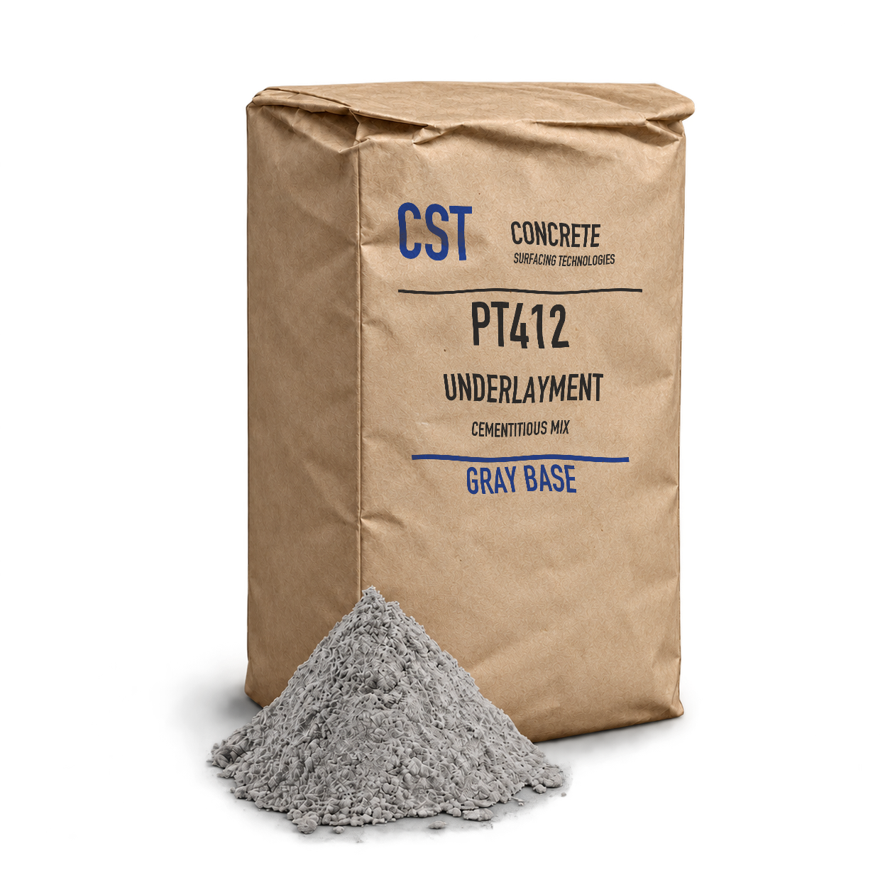 PT412 Gray in a brown cementitious bag
